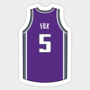 De'Aaron Fox Sacramento Jersey Qiangy Sticker